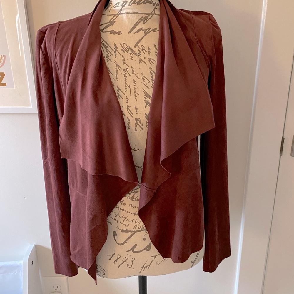 NWT Dark Brick Red Waterfall Jacket